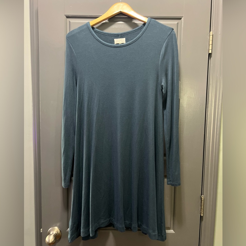 Lou & Grey Deep Blue Knit Long Sleeve Dress